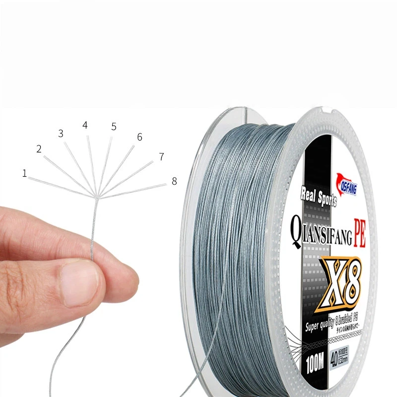 Línea trenzada PE ultra suave anti-mordeduras para señuelos resistente - imagen 2