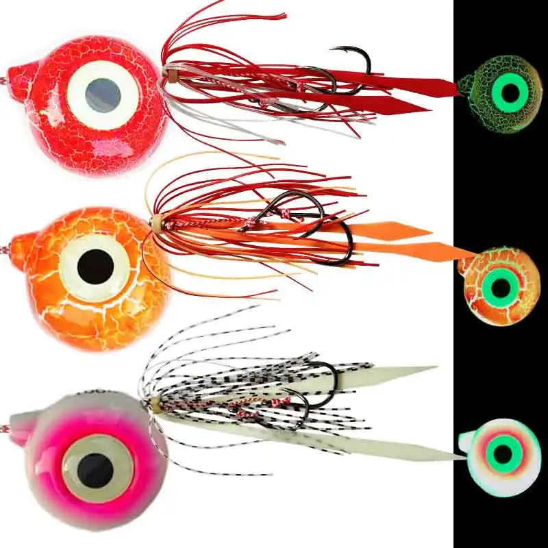 Jigs Inchiku metálicos luminosos en varias presentaciones