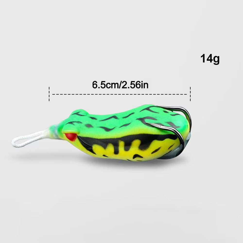 Señuelo Rana Topwater con Sonido 6.5cm – Anzuelos Dobles - imagen 5