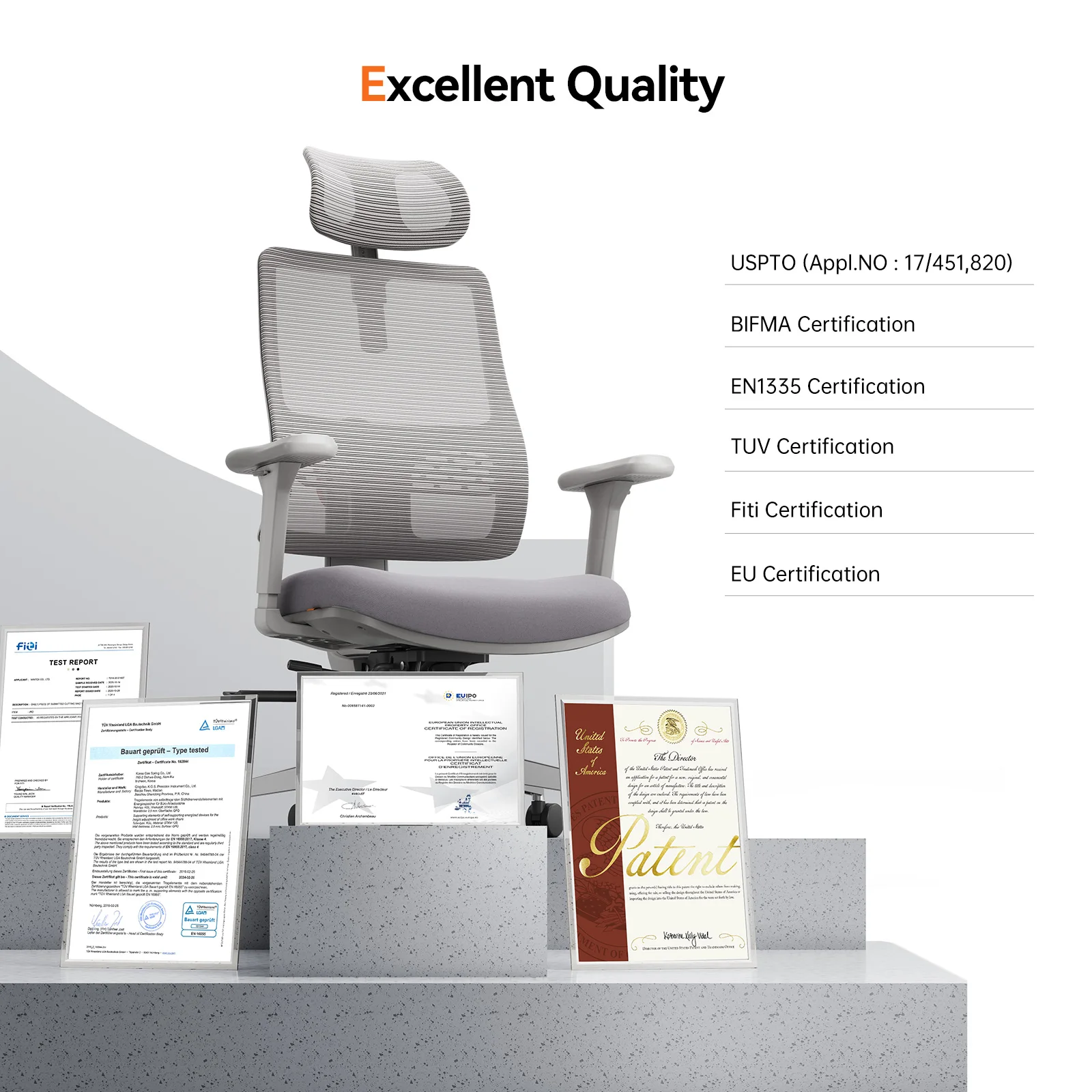 Silla ergonómica de oficina con soporte lumbar adaptativo - imagen 2