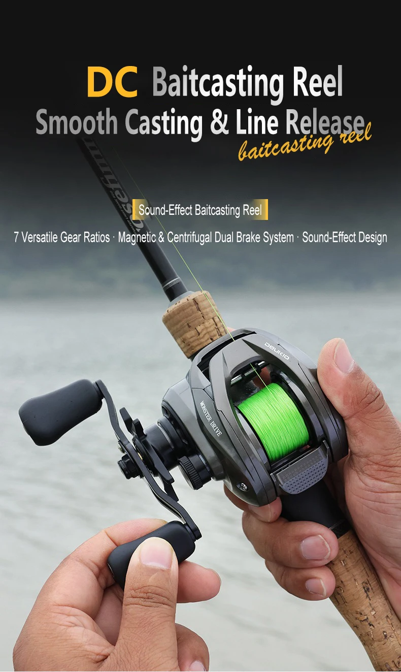 Carrete de Baitcasting Mavllos DCPRO en detalle
