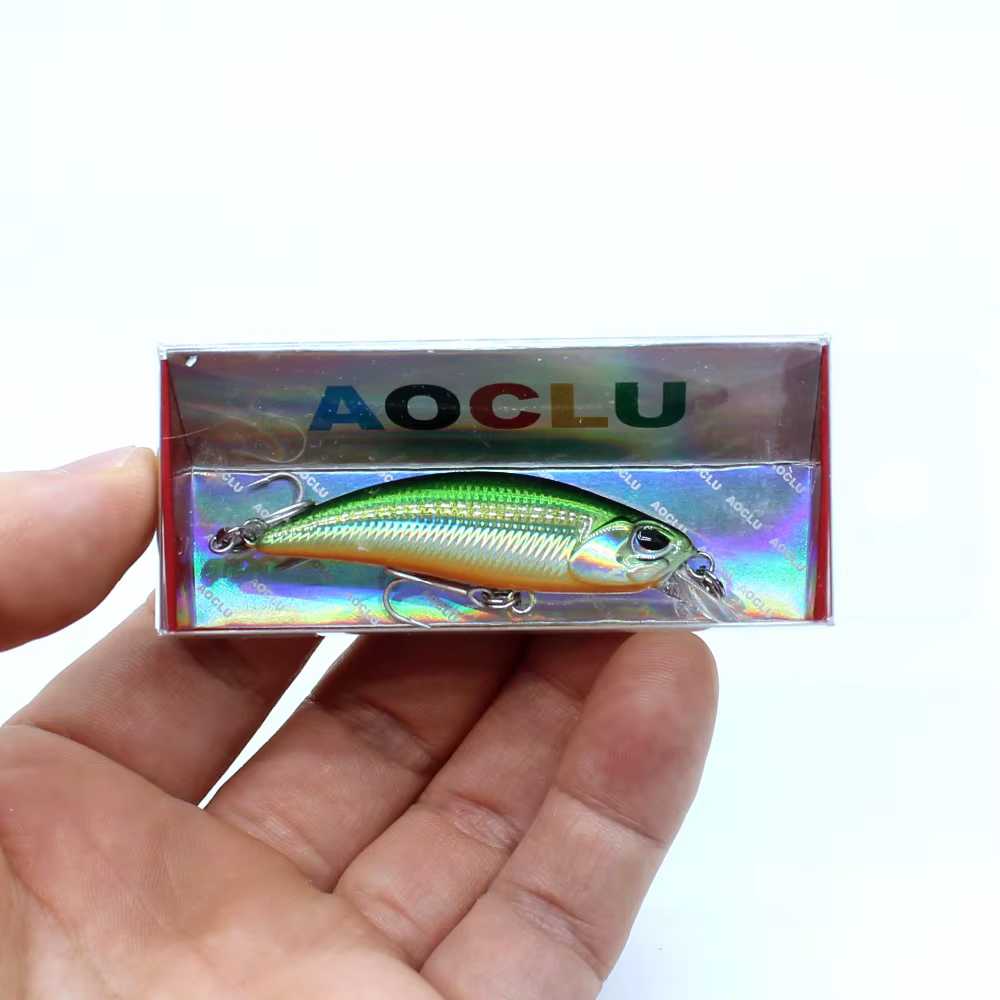 AOCLU Jerkbait Wobbler pequeño – Señuelo duro para trucha y lubina - imagen 4