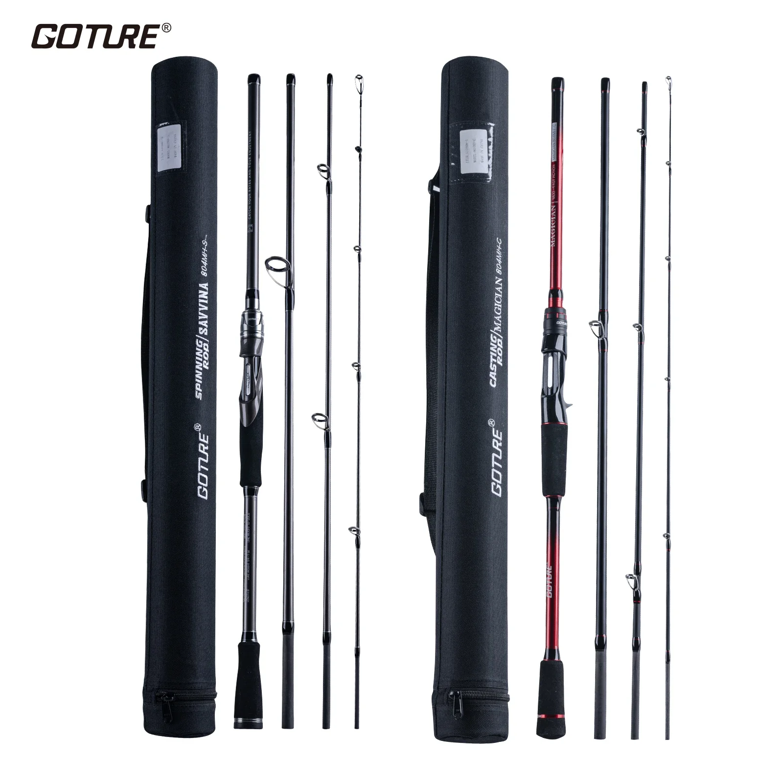 Goture Savvine Caña Spinning Viaje Carbono Ligero para Pesca Deportiva - imagen 4