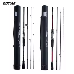 Goture Savvine Caña Spinning Viaje Carbono Ligero para Pesca Deportiva
