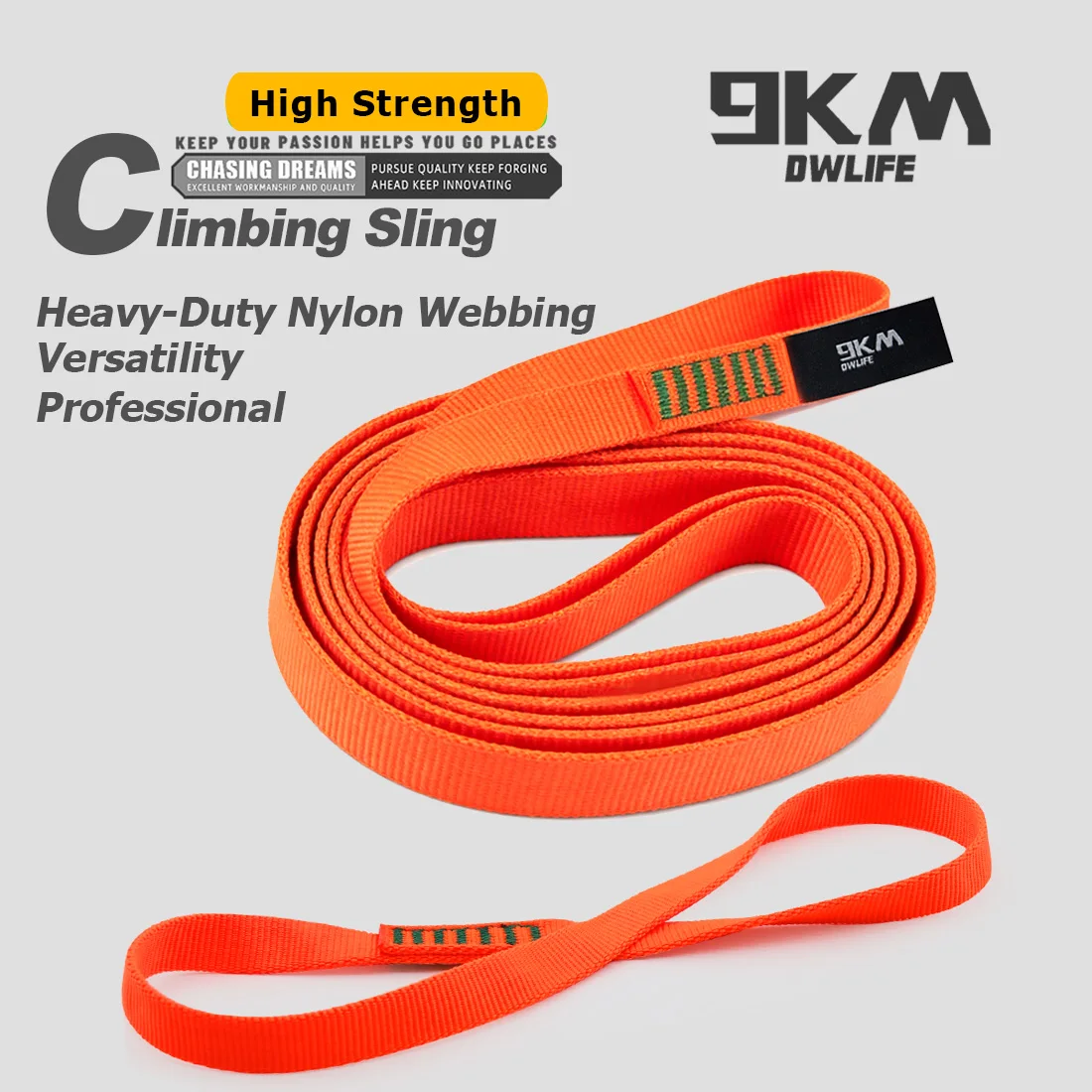 9KM Eslinga de escalada para roca, montañismo, anclaje y Yoga - imagen 3
