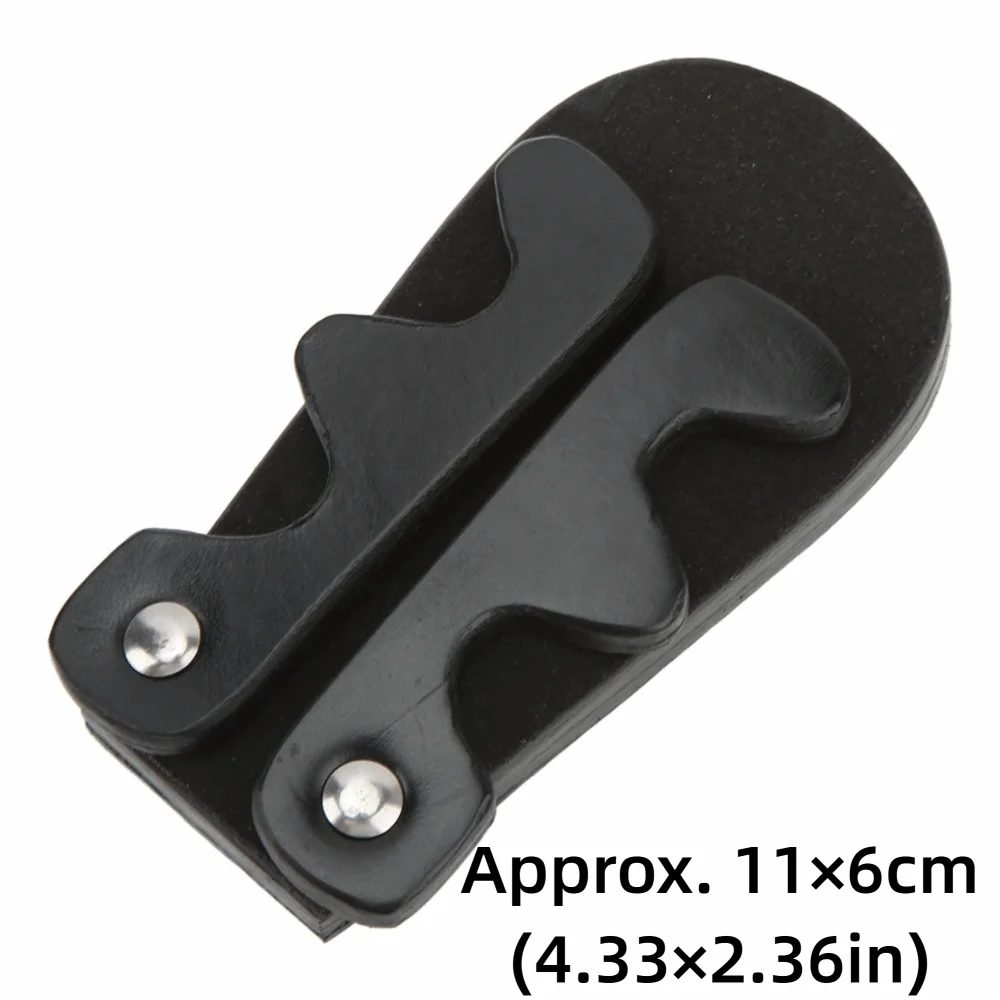Soporte portátil para tacos de billar plegable con cuero - imagen 4