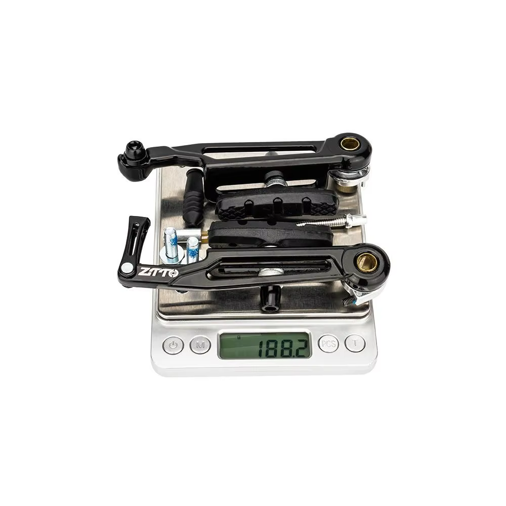 Caliper V-brake instalado en bicicleta de montaña