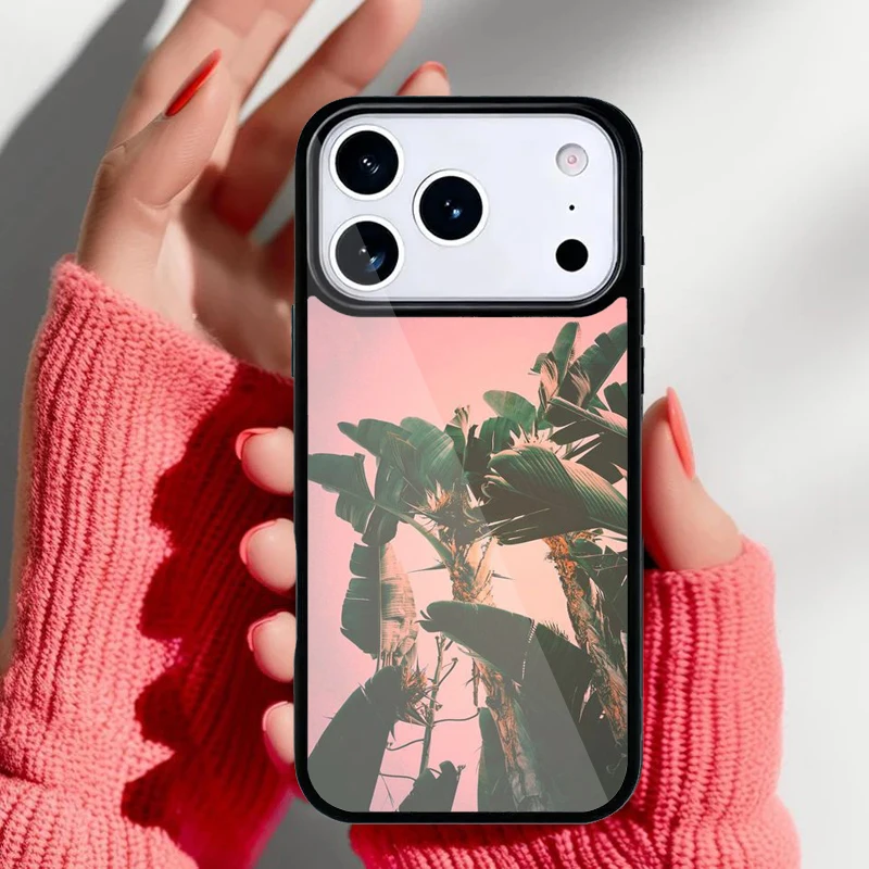 Funda con diseño de hoja de palmera para iPhone