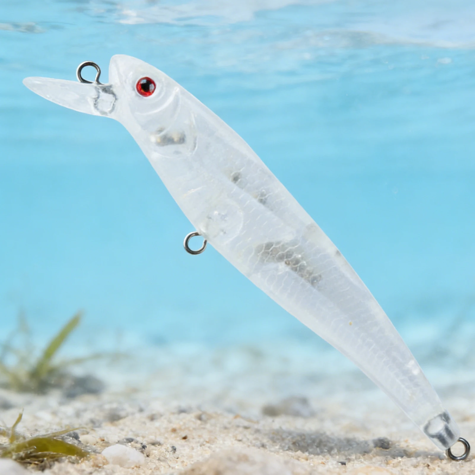 FREE FISHER Señuelos transparentes DIY con ojos 3D para pesca - imagen 3