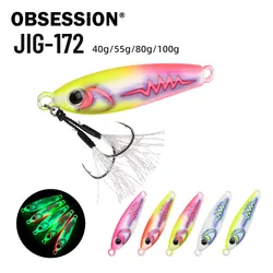 Señuelo metálico Obsession J172 de hundimiento lento con anzuelo