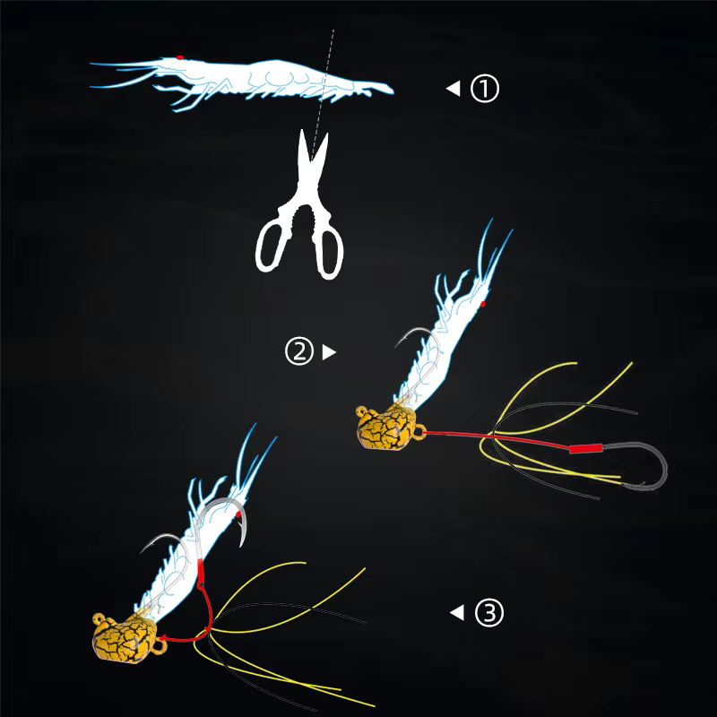 BLUX Tenya Madai Kabura: jighead de mar con falda de goma para pesca - imagen 2