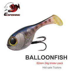 ESFISHING Deraball – Senuelo pez globo siliconado 82mm 24g