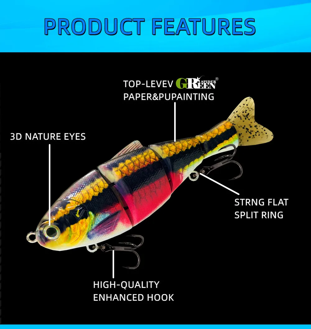 Textura de piel realista del swimbait en primer plano