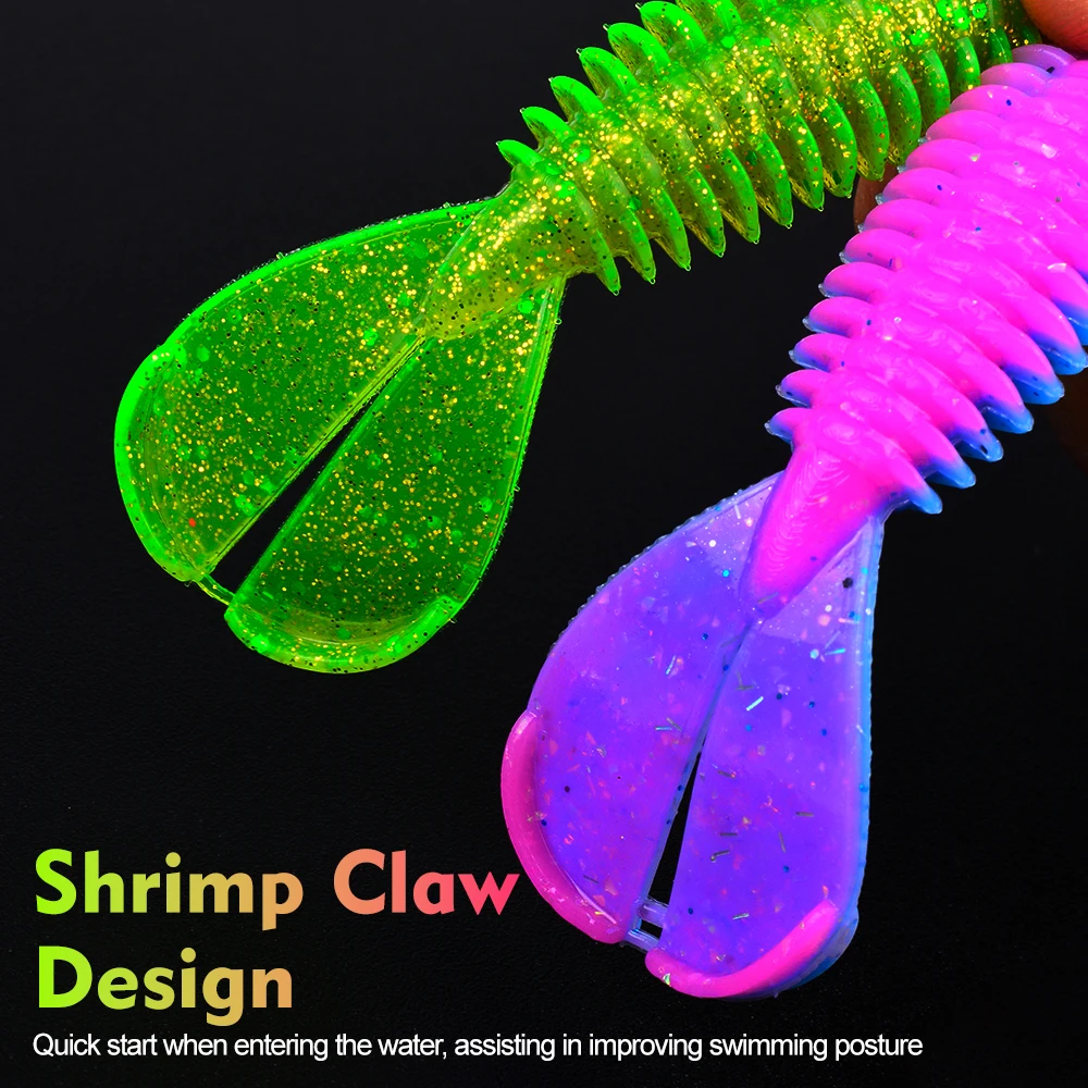 Sunlure Swimbait doble cola cuerpo roscado para lubina y lucio - imagen 2