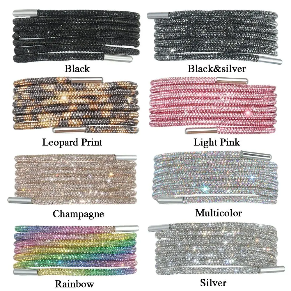 Cordones brillantes con pedrería para zapatillas DIY accesorios