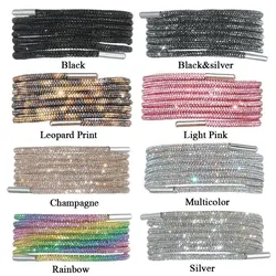 Cordones brillantes con pedrería para zapatillas DIY accesorios