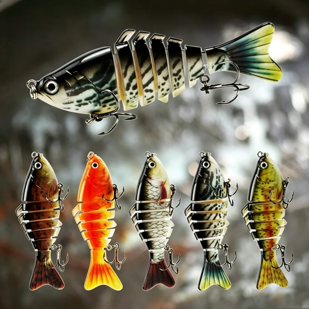 Señuelo Swimbait Pike hundible cebo duro multiarticulado para musky - imagen 4