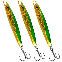 Cucharas Jigging metálicas para curricán de trucha y caballa marina