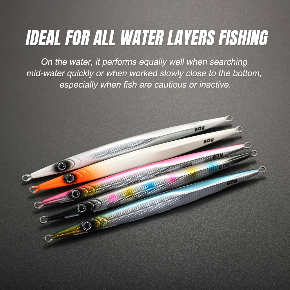 JIGGING PRO señuelos metálicos jigging con UV para agua salada - imagen 2