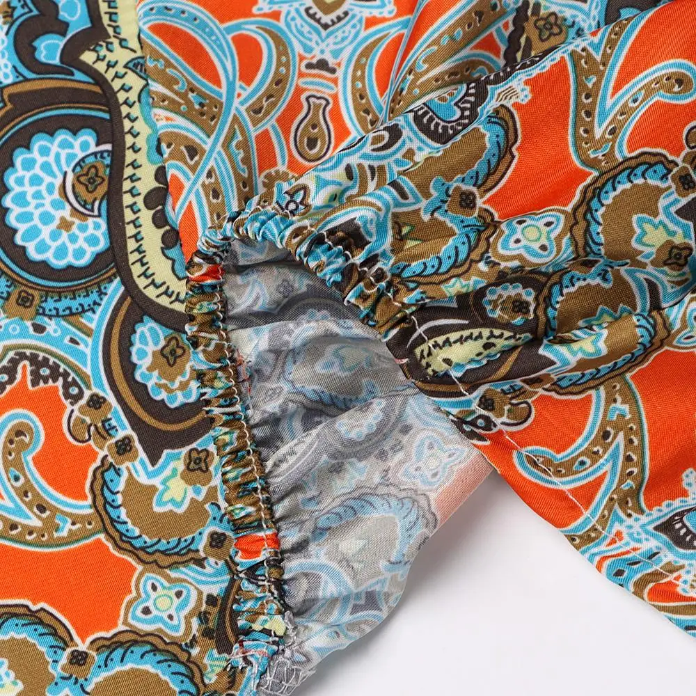 Gorra anti-UV plegable de borde ancho con estampado floral - imagen 5