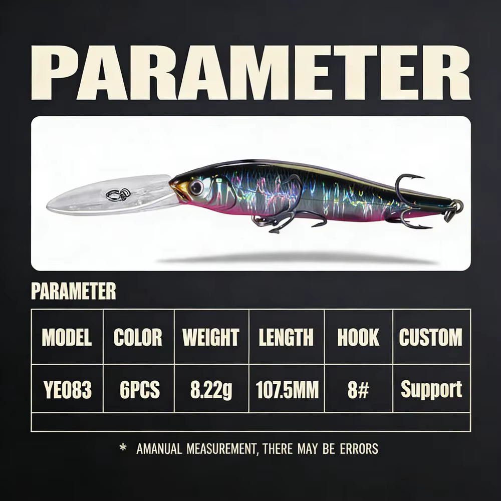 Jerkbait Minnow 107SP 8g – 107mm hundimiento 2,5-3,5m lubina - imagen 3