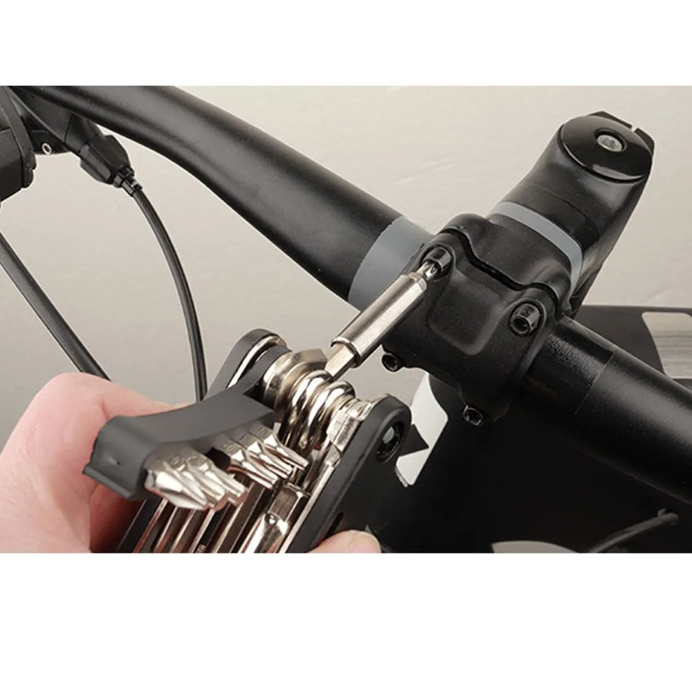 Kit herramientas reparación bicicleta electrochapado de acero al carbono - imagen 2