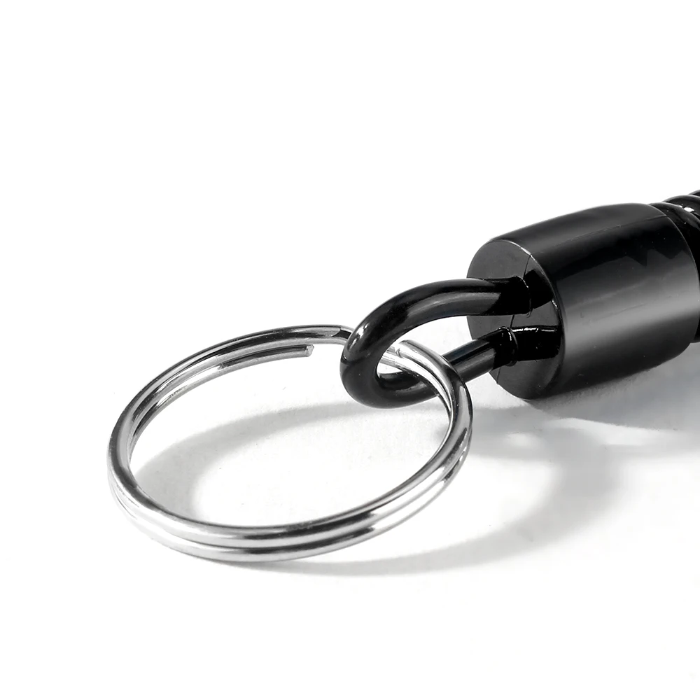 Mosquetón con cordón de seguridad para aparejos de pesca - imagen 4