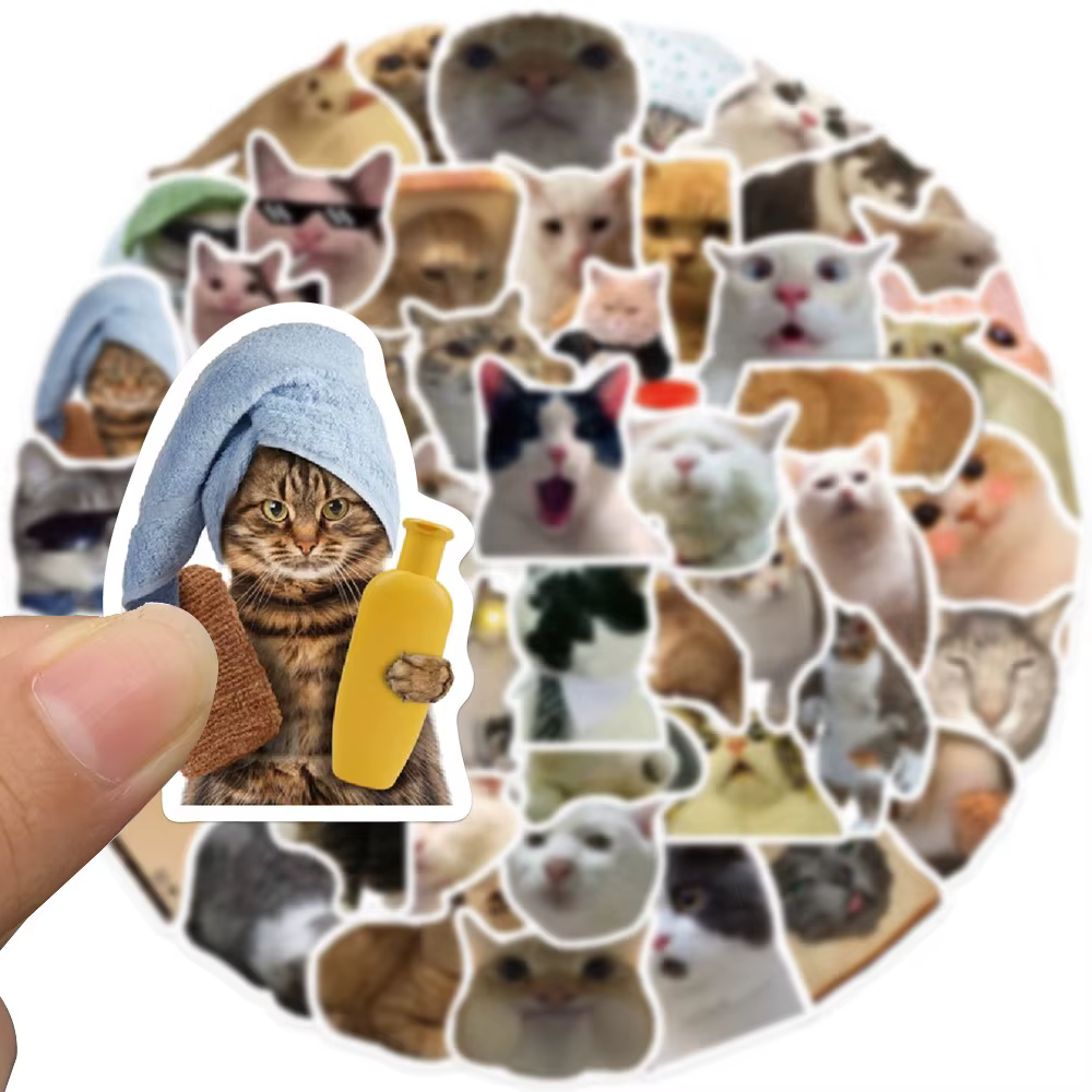 Pegatinas de pesca MEME - animales divertidos - imagen 5