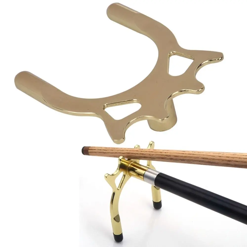 Puente de billar atornillable metálico con soporte para taco Snooker