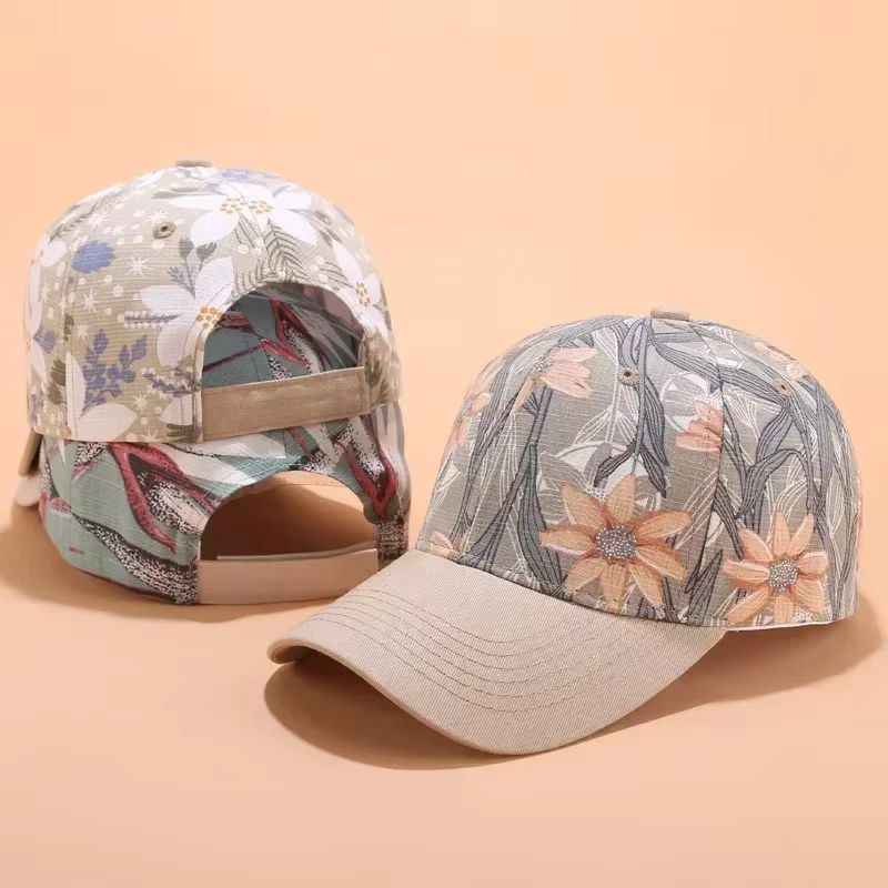Gorras bohemias ajustables Velcro mujer – Estampado colorido - imagen 2