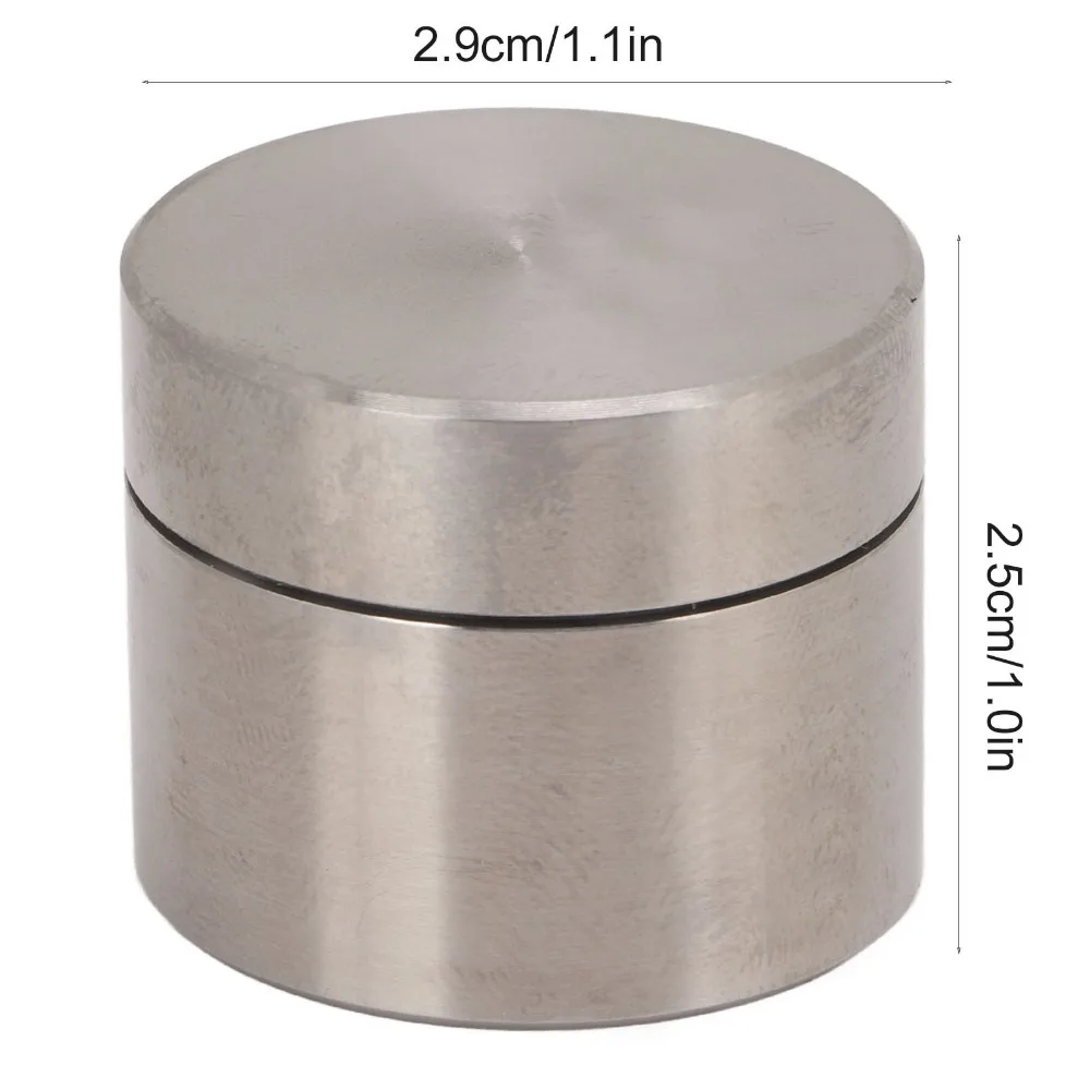 Caja de sellado portátil de acero inoxidable con anillos