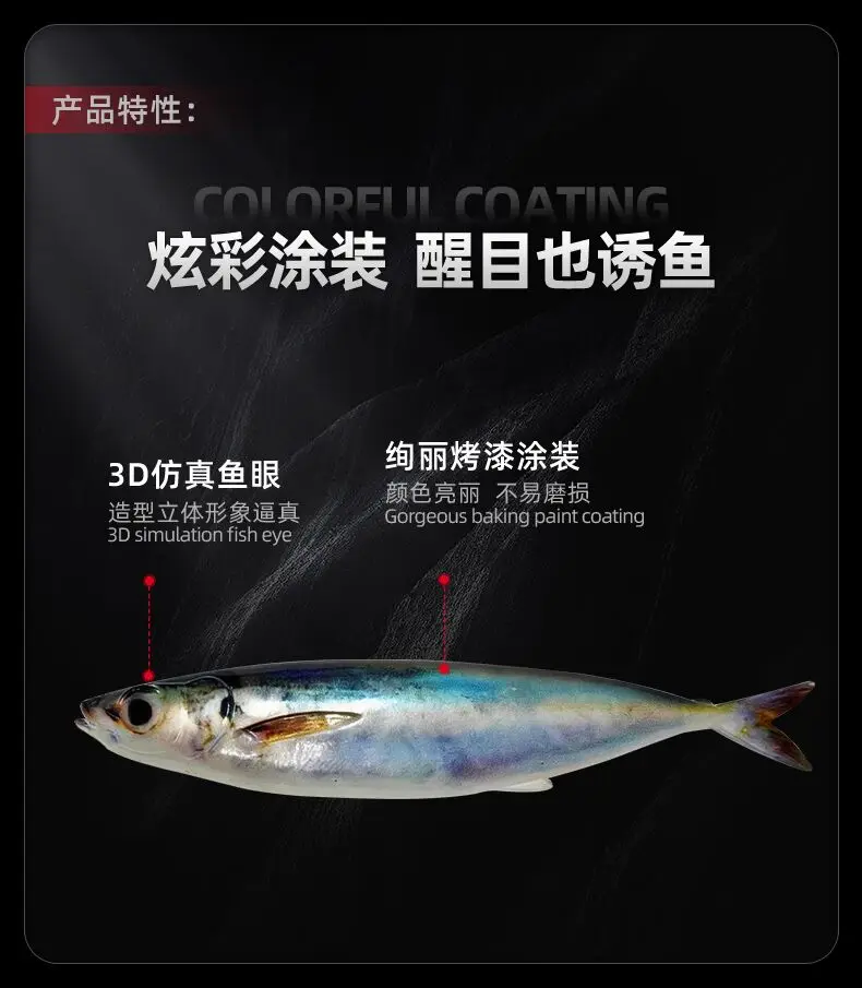 Color y acabado Soft Shad Worm