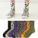 Calcetines leopardos tubo medio unisex algodon - moda europea Hip Hop - imagen 4