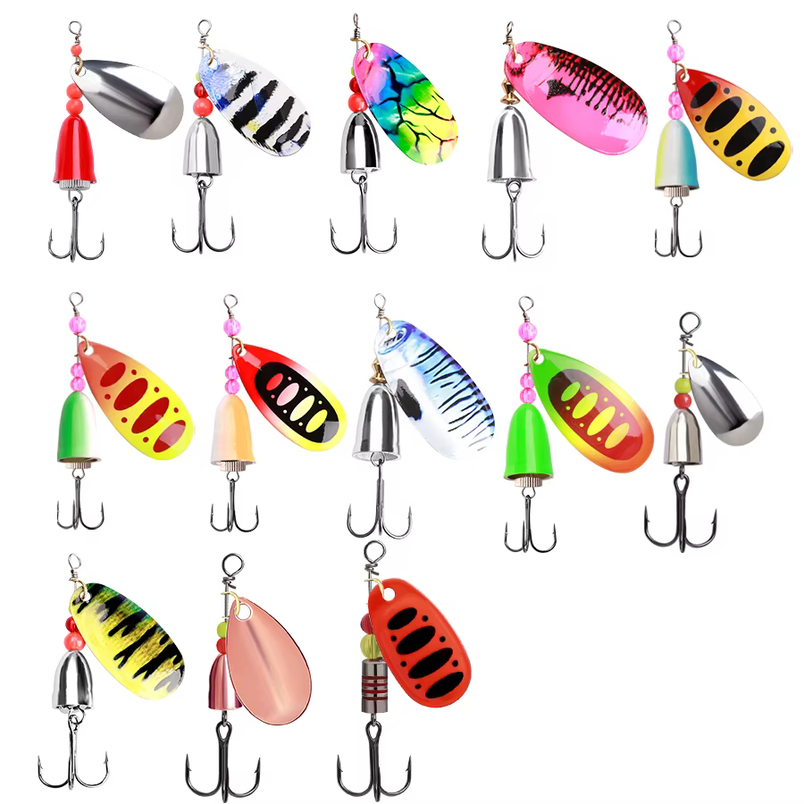 FTK Spinnerbait Metálico para Lucio, Señuelo Duro con Anzuelo Triple - imagen 5