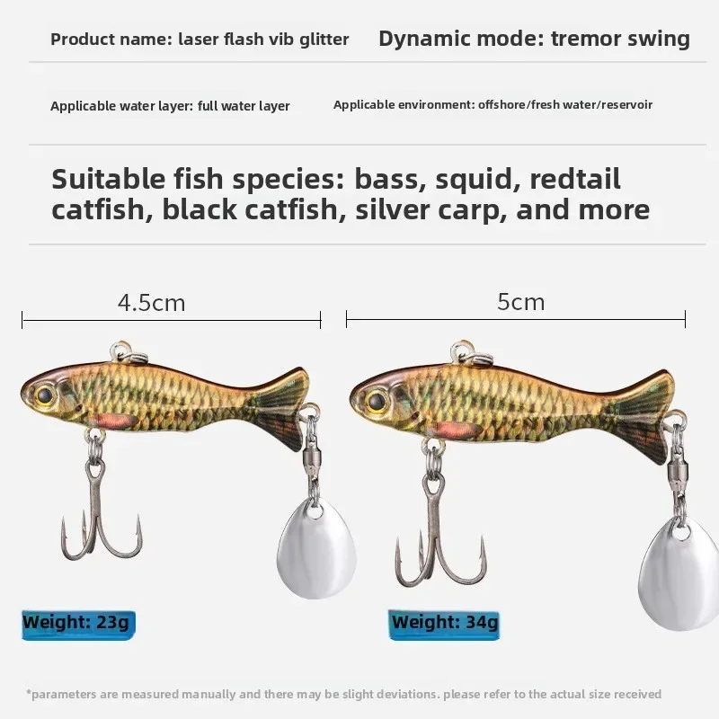 Señuelo Jig VIB metálico escamas 3D para lubina en agua salada