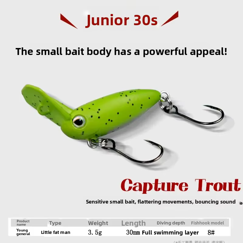 Señuelo Micro Minnow MUKUN 30 mm, 3,5 g para minnow y trucha - imagen 3