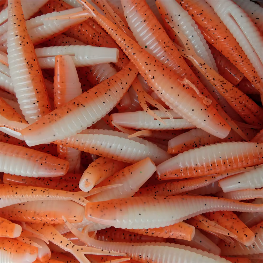 Swolfy Jerk Minnow – Señuelo blando de cola dividida para lubina - imagen 5