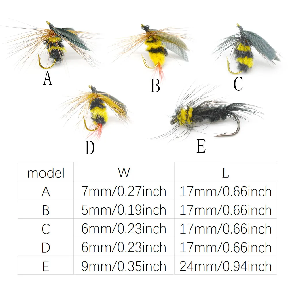 Señuelos MNFT Mosca Trucha – Insecto abejorro y formiga - imagen 5