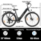 Bicicleta eléctrica TTGO de aluminio ligera para uso diario - imagen 4