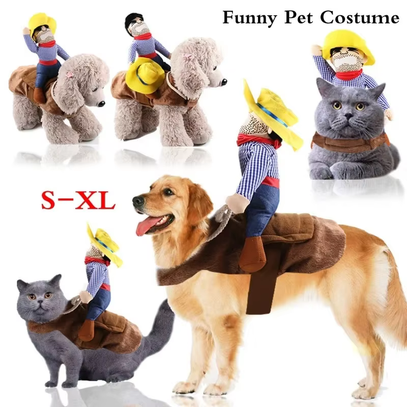Traje Vaquero para Perro – Disfraz Cosplay con Sombrero - imagen 2