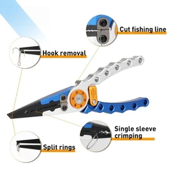 Alicates de pesca de aluminio – Quitaganchos y cortahilos profesionales