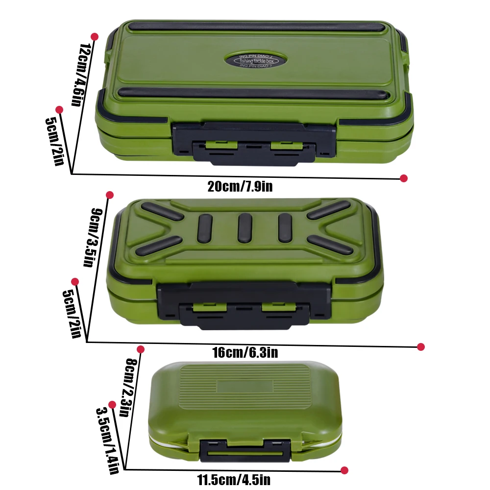 Caja estanca de aparejos para pesca carpa señuelos anzuelos accesorios - imagen 3