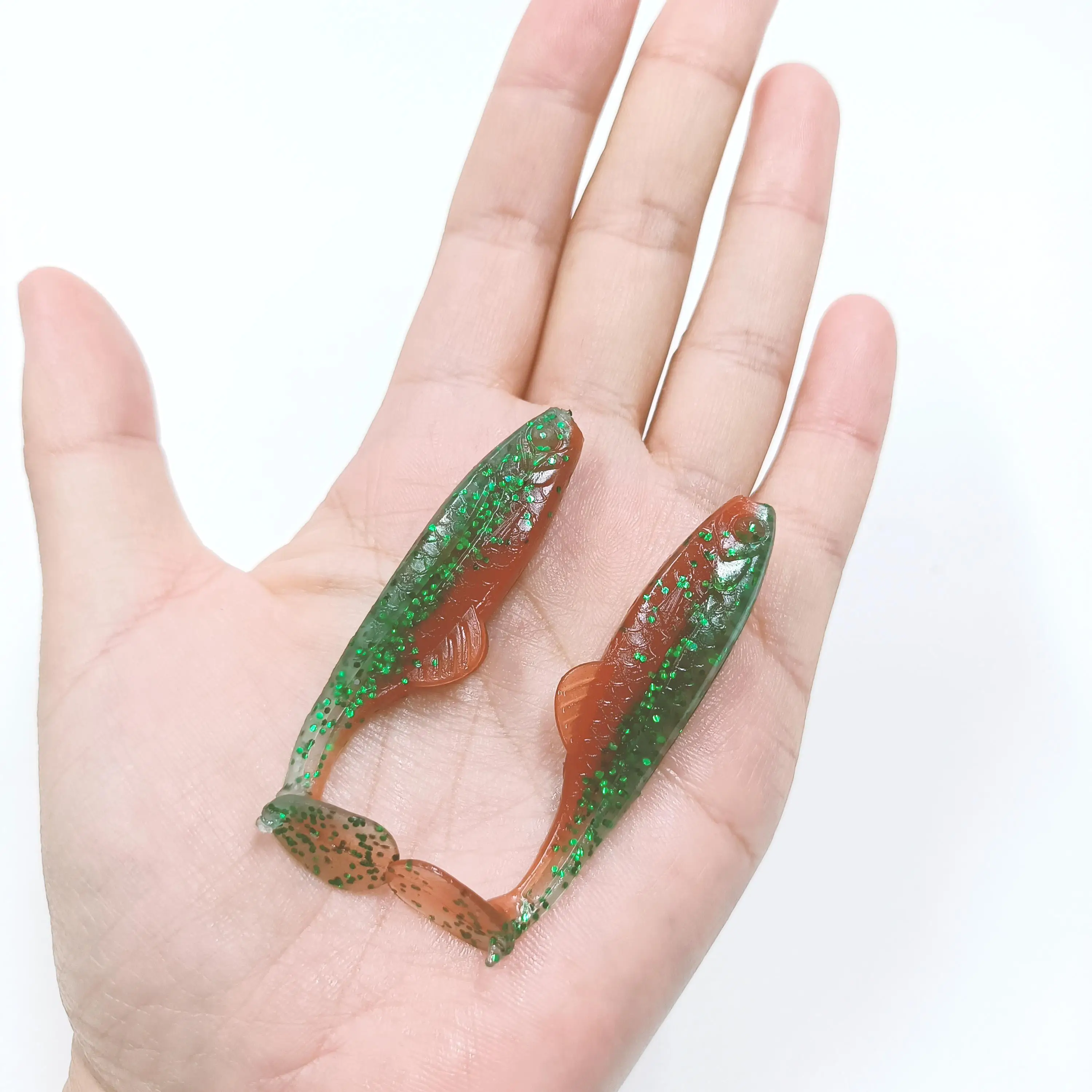 DUODUOYU Swimbait flotante TPE para lubina y perca – cola T - imagen 3