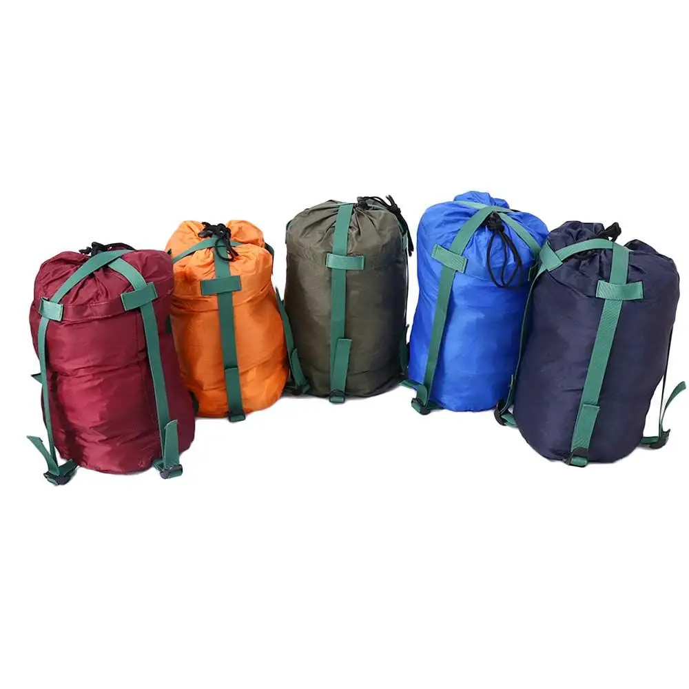 Vista frontal de la bolsa plegada y lista para guardar