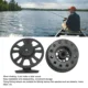 Carrete de pesca con mosca ligero de plástico negro para río - imagen 3