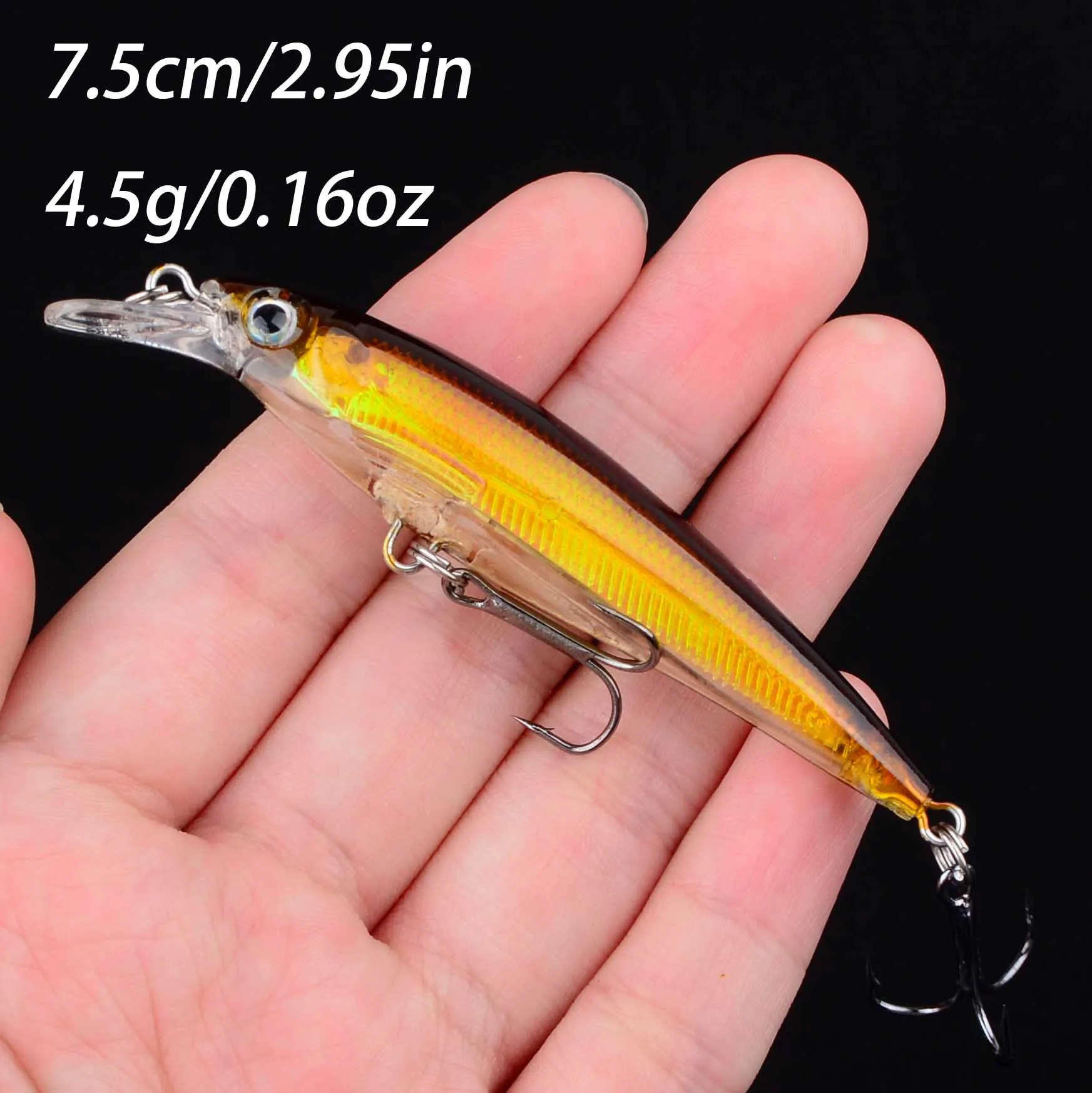 Crankbait minnow suspendido y oscilante con láser para lucio y lubina - imagen 2