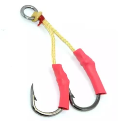 TAKEDO 10827A anzuelo de ayuda jigging línea Kevlar anillo sólido