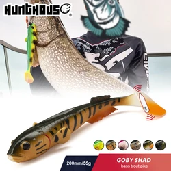 Hunthouse 3D Goby Shad Pro 55g – Señuelo wobbler sinking para lucio