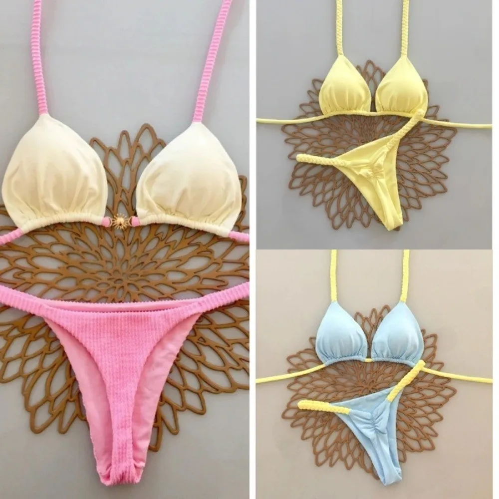 Traje de baño brasileño push-up bikini de moda verano mujer - imagen 5