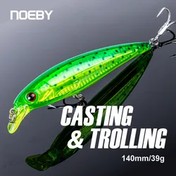 Noeby Trolling Minnow señuelo flotante para pesca de arrastre